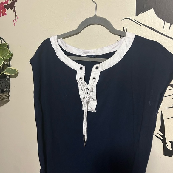 Vintage Tommy Hilfiger Navy Blue & White Dress - Picture 7 of 8